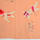 金魚づくし単衣訪問着　上前