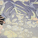 紋錦紗秋草の付下　質感・風合