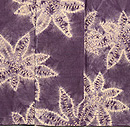 紫根染楓絞り袷小紋 上前