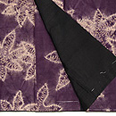 紫根染楓絞り袷小紋 上前