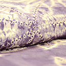 紫根染楓絞り袷小紋　質感・風合