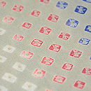 巻き上げ絞り単衣　質感・風合