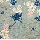 荒海に葛の図単衣小紋　上前