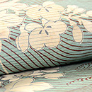 荒海に葛の図単衣小紋　質感・風合