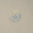 露芝に蜻蛉模様三つ紋単衣絵羽織　袖紋