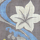 立波に紅葉文宮古上布 質感・風合