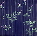 萩の花模様紗小紋　上前