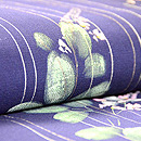 萩の花模様紗小紋　質感・風合