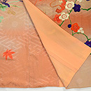 梅、笹、南天と菊祝い結び訪問着　上前