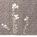 桜文江戸小紋袷小菊の裾模様　上前