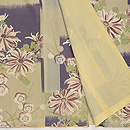 菊と梅のレトロ小紋　上前