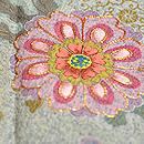 松井青々作　絞りに花唐草文様訪問着　質感・風合