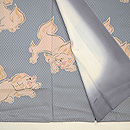 唐獅子文様袷小紋　上前