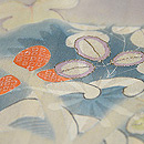 撫子透かし織蜻蛉柄単衣　質感・風合