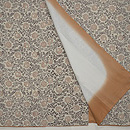 更紗文様紬袷　上前