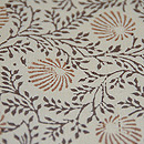 更紗文様紬袷　質感・風合