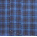 弁慶格子の本場結城紬　上前