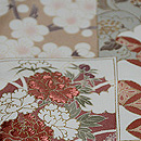 光琳模様訪問着　質感・風合