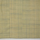 春色の矢鱈格子紬　上前