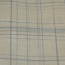 春色の矢鱈格子紬　質感・風合