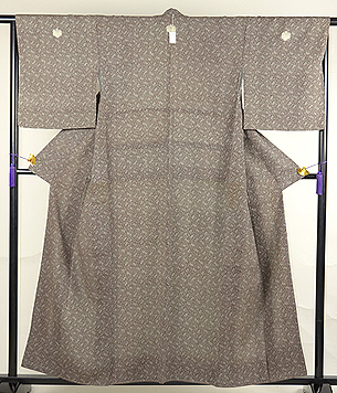 松葉に梅の江戸小紋