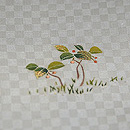 市松地紋薮小路褄柄模様　質感・風合