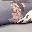 雪持南天と菊と梅図柄訪問着　上前