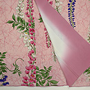 藤の花房模様小紋 上前