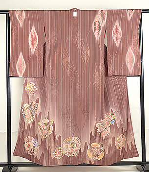 鳳凰丸文紋錦紗散歩着