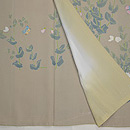 豆の花に紋白蝶付下訪問着 上前