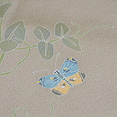 豆の花に紋白蝶付下訪問着 質感・風合