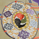 雅楽器に雲取文訪問着 質感・風合