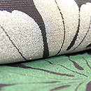 八つ手柄のお召し単衣　質感・風合