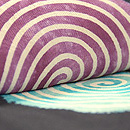 大波に渦、錦紗単衣 質感・風合