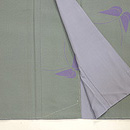 ジュサブロー作 蝶々文様縮緬小紋 上前