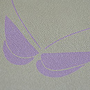 ジュサブロー作 蝶々文様縮緬小紋 質感・風合