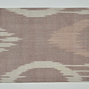 丸文経絣文様名古屋帯　前中心