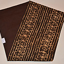 アフリカ泥染め名古屋帯　帯裏