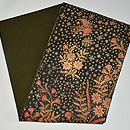 ジャワ金更紗名古屋帯　帯裏