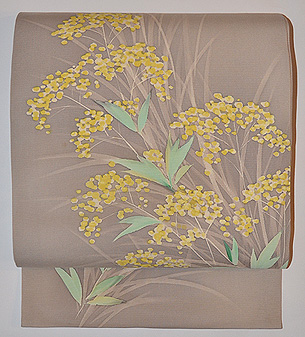 女郎花の名古屋帯