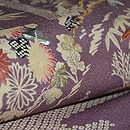 鹿の子に御所解風名古屋帯　質感・風合