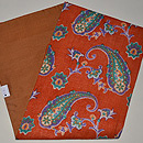 ペイズリー柄名古屋帯　帯裏
