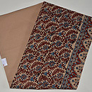 インド更紗名古屋帯　帯裏