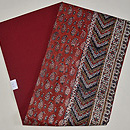 インド更紗名古屋帯　帯裏