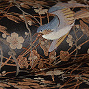 梅に鶯名古屋帯　質感・風合