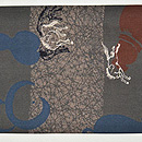 瓢箪から駒染め名古屋帯　前中心