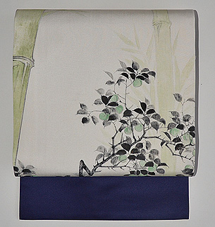 松竹梅の図名古屋帯