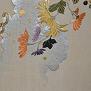 花車の図袋帯　前中心