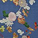 七宝つなぎに菊尽くし文開き名古屋帯　前中心