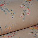 フランス更紗名古屋帯　質感・風合